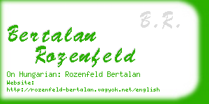 bertalan rozenfeld business card